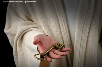 Jesus with key