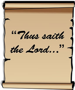 Thus saith the Lord