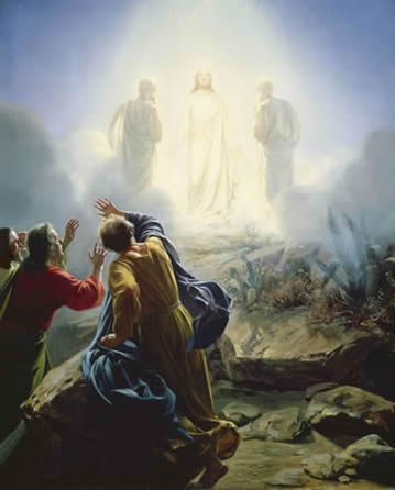 Jesus transfigured