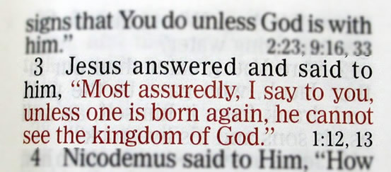 You must be born again