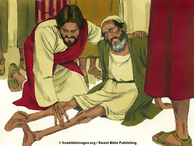 Jesus heals the lame
