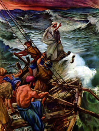 Jesus stills the storm