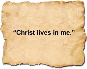 Christ lives in me
