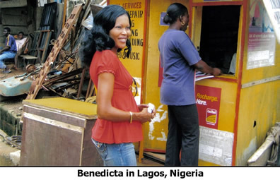 Benedicta in Lagos, Nigeria