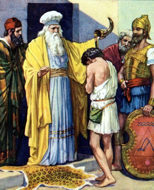David anointed by Samuel